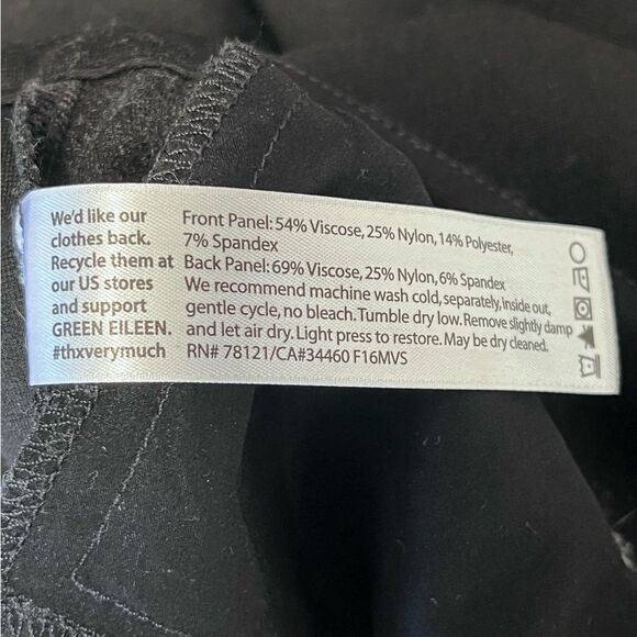 Eileen Fisher | Crop Knit Stretch Pants Size‎ XXL RN78121/CA#34460 Black - Picture 6 of 10
